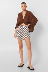 SUNDOWN SHIRT - CHOC