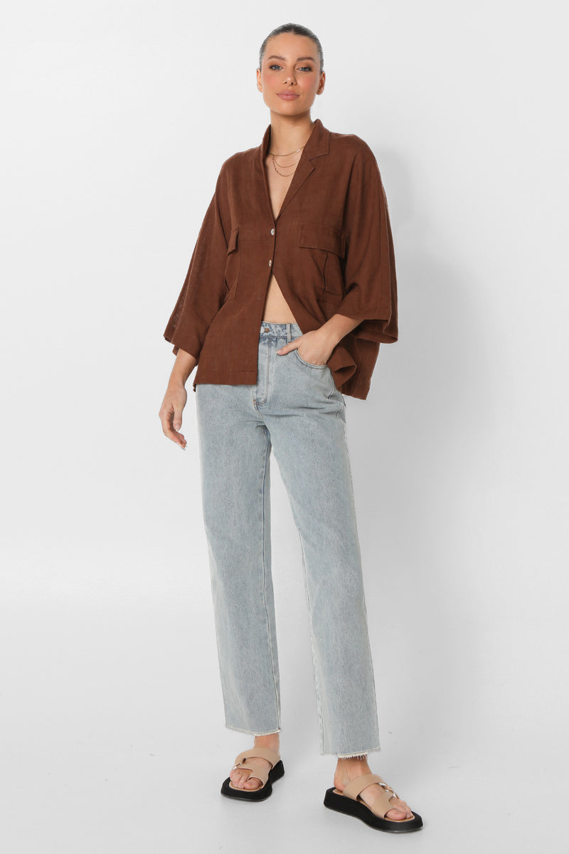 SUNDOWN SHIRT - CHOC