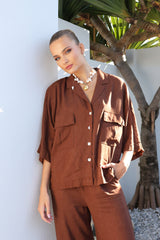 SUNDOWN SHIRT - CHOC