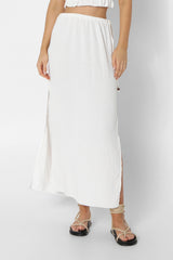 TALIA MAXI SKIRT - WHITE