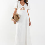 TIA MAXI DRESS - WHITE