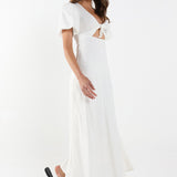 TIA MAXI DRESS - WHITE