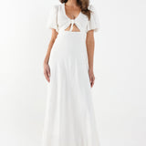 TIA MAXI DRESS - WHITE