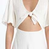 TIA MAXI DRESS - WHITE