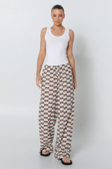 ZENI PANTS - CHOC SUN PRINT