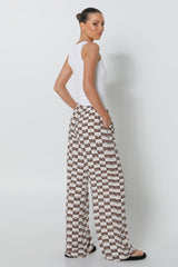 ZENI PANTS - CHOC SUN PRINT