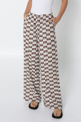 ZENI PANTS - CHOC SUN PRINT