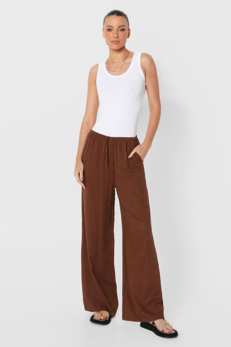 ZENI PANTS - CHOC