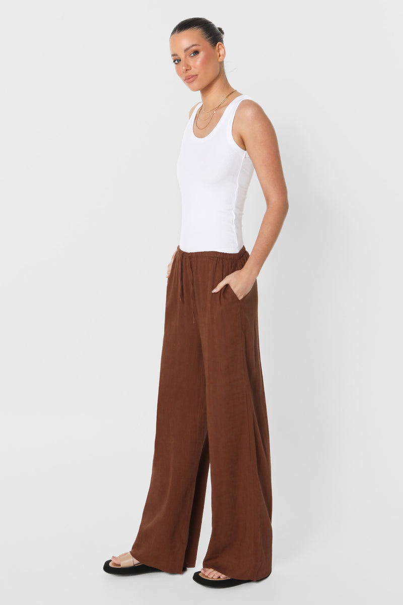 ZENI PANTS - CHOC