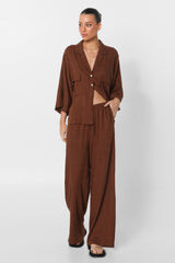ZENI PANTS - CHOC