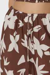 ZENI PANTS - CHOC FLORAL