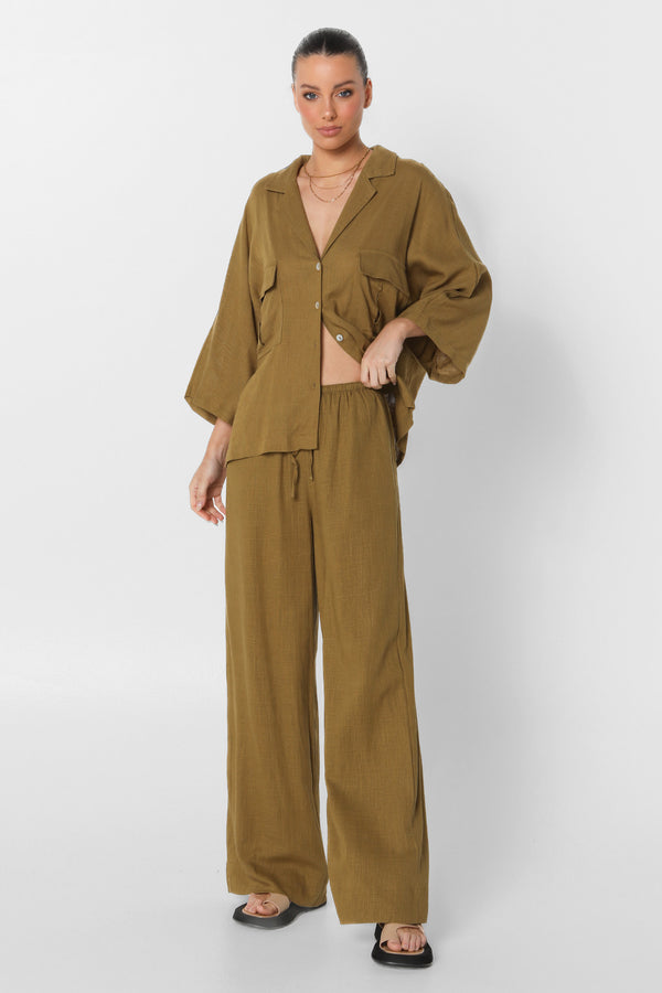 ZENI PANTS - OLIVE