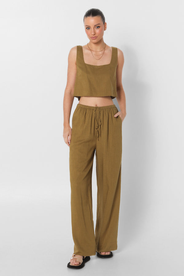 ZENI PANTS - OLIVE