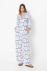 ZENI PANTS - SHELL PRINT