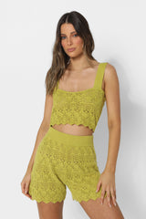 ZURI CROCHET TOP - CITRUS