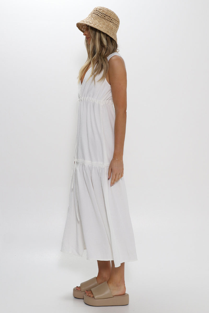 BELINDA MAXI DRESS - WHITE